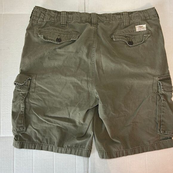 Polo Ralph Lauren Classic Fit Utility Canvas Khaki Drill Cargo Shorts Size 40 - Picture 2 of 9